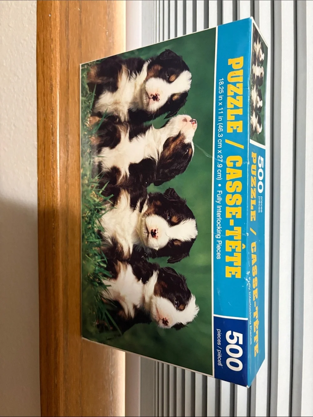 500-Piece Puppy Puzzle - Blue Box